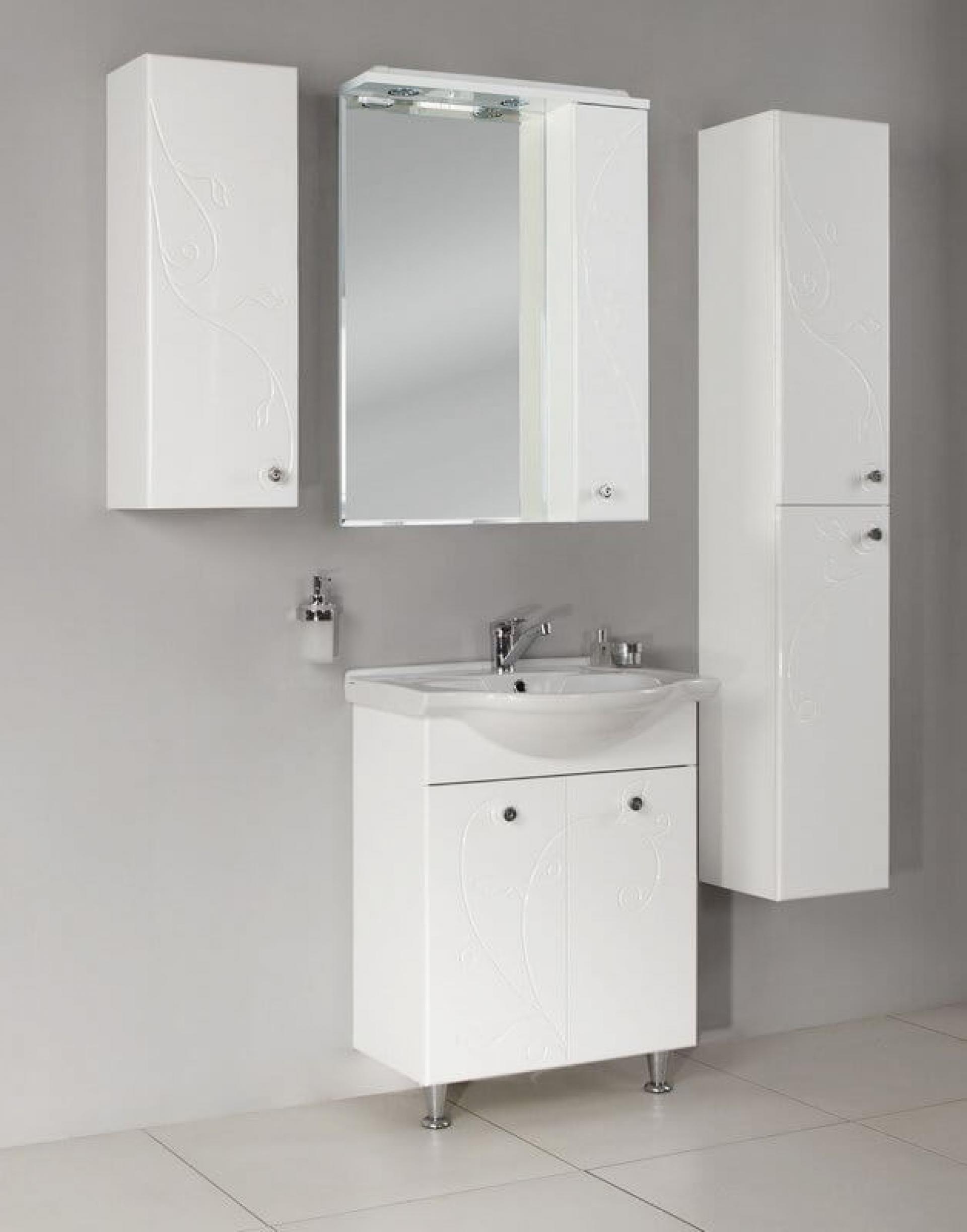 Фото: Зеркальный шкаф Aquaton Лиана 60 1A162702LL01R, белый Roca в каталоге